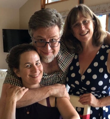 Picture of Dan Povenmire with his family member.